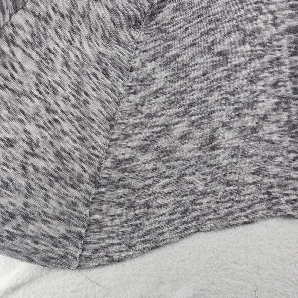 Torrid Sharkbite Duster Sweater Womens 5 Marled Gray Knit Cardigan Long Sleeve - Picture 4 of 10